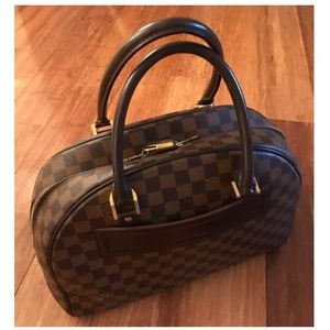Damier Duomo Satchel by LV. Vintage.
